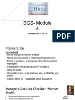 BGS - Module 4-Mgmt of Ethics