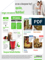 Póster Comparativo Desayunos