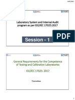 Session - 1 (ISO IEC 17025 - 2017)