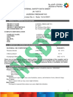 JAZEERA Firedamp W3 - MSDS