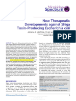 New Therapeutic Developments Against Shiga Toxin-Producing Escherichia Coli