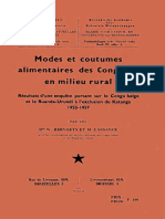 Nat - Sc. (NS) - T.IX, 4 - BERVOETS, W. Et LASSANCE, M. - Modes Et Coutumes Alimentaires Des Congolais en Milieu Rural - 1959