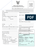 Thai Visa Form