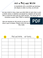 CVC Short A Roll and Write Word Families