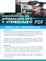 Licenciatura en Animacion Digital Video Juegos