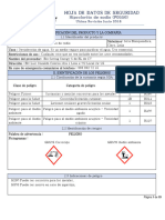 Msds Hipoclorito de Sodio