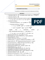 Formulas FIISICA Fundamento Fisica