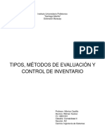 Wilmen Suarez 16851501 Concepto de Inventario, Tipos, Métodos de Evaluación y Control