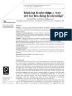 Rethinking Leadership: A Way Forward For Teaching Leadership?