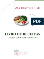 Receita de Lanches Low Carb e Cetogênica