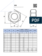 Metric Nut Size