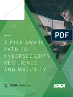 Risk Aware Path To Cybersecurity Resilience and Maturity ISACA