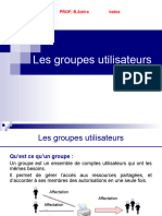 3 - Les Groupes Utilisateurs