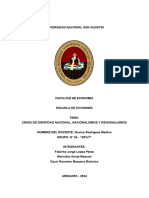 Crisis de Identidad Nacional, Nacionalismo y Regionalismo