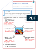 La Oracion. Clase Tercer Grado 15 de Abril