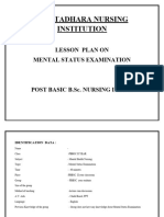 Lesson Plan On MSE