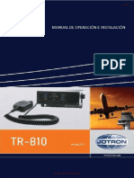 Rad-Mtio-002-G0s - Manual de Instalacion y Operacion - Un Transceptor VHF - Am, Jotron, Mod - tr-810