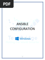 Ansible Configuration-Windows