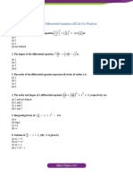 Class 12 Maths Chapter 9 Differential Equations MCQs