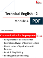 Technical English 2 - Module 4