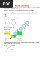 Mixture & Alligation