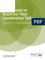 Five Steps To Better Leadership Talks