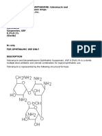 Tobramycin and Dexamethasone-Tobramycin and Dexamethasone Suspension/ Drops Nucare Pharmaceuticals, Inc