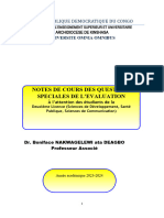 Cours D'évaluation L2 2024-1