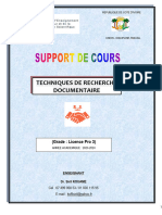 Cours Techniques de Recherche Documentaire