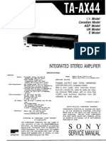 Sony TA AX44 Service Manual