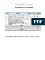 BORDEREAU DES PRIX À Remplir Par Le Soumissionnaire