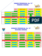 HORARIO Presencial - Profesora Mary 4to