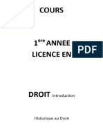 Introduction Historique Droit