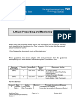 RBCH Lithium Prescribing Guidelines For In-Patients