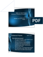 Intellectual Property ינחור ןיינק: Introduction To Biomedical Management