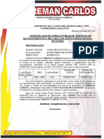 Certificado Caja Huancayo