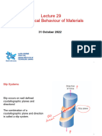 Mechanical Behaviour of Materials: 31 October 2022