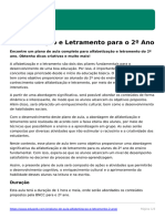 Plano de Aula Alfabetizacao e Letramento 2 Ano