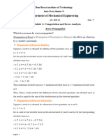 Errors Propagation - Problem Set 2