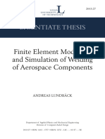 Finite Element Modelling and Simulation of Welding of Aerospace Components