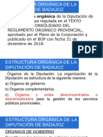 3. Tema 3. La Estructura Org爊ica de La Excma. Dip. Prov. de Badajoz. CPEI y Promedio