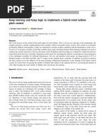 Deep Learning and Fuzzy Logic To Implement A Hybrid Wind Turbine Pitch Control