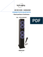 Mode Demploi 096155 Enceinte Bluetooth Inovalley hp26 Karaoke Noir