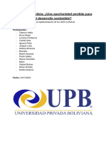 Los ODS en Bolivia: ¿Una Oportunidad Perdida para El Desarrollo Sostenible