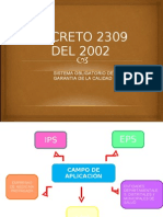 Decreto 2309 Del 2002