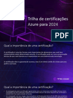 Trilha de Certificações Azure 2024