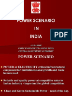 Power Scenario IN India: A.S.Bakshi Chief Engineer (Planning Wing) Central Electricity Authority