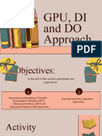 GPU, DI AND DO Approach