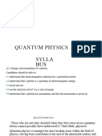 Quantum Physics Energy and Momentum of A Photon