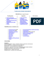 Teacher and Student Online Resources